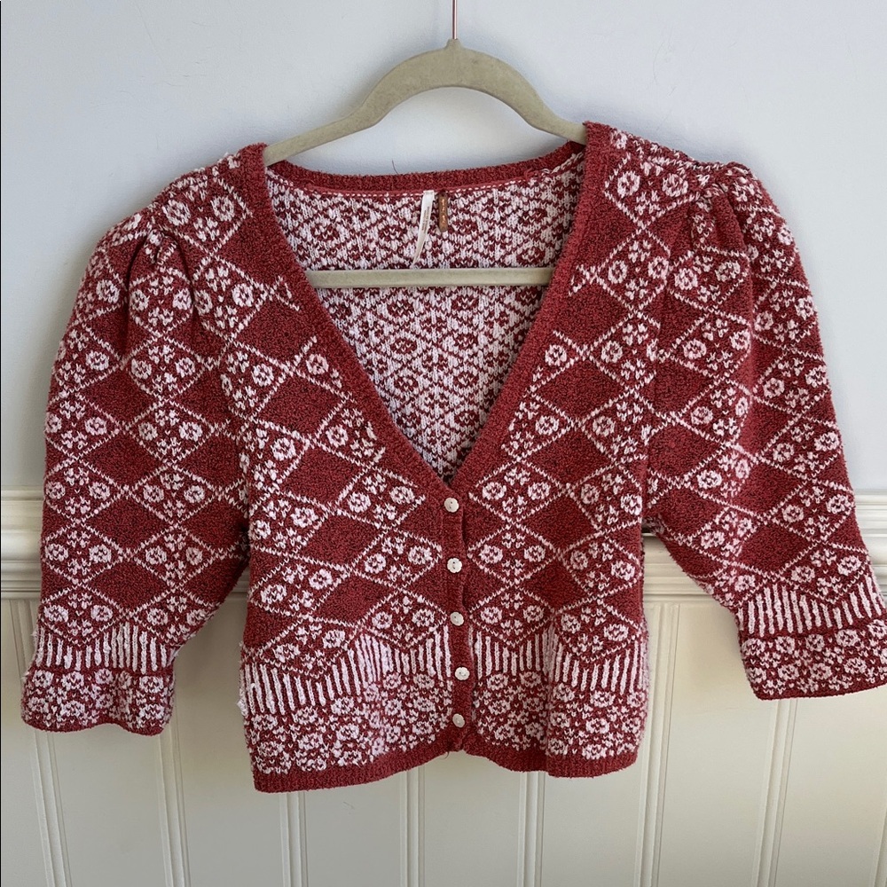 Free People Patterned Sweater. NWOT
